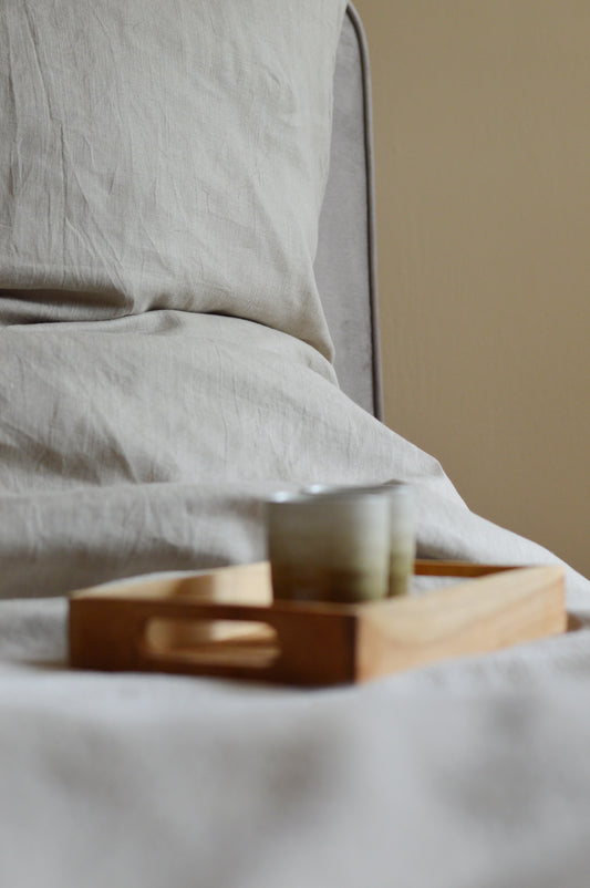 Bettwäsche-Set aus Leinen "Blush Brew"