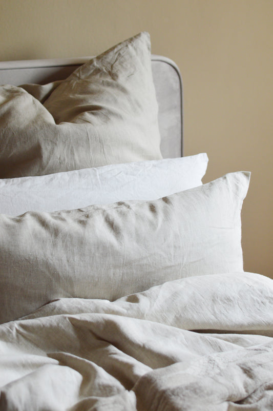 Bettwäsche-Set aus Leinen "Oatmilk"